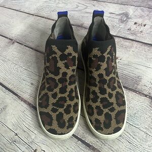 Rothy's Leopard Print Chelsea Booties